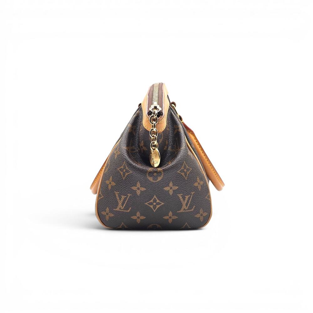 Louis Vuitton Tivoli PM Monogram Canvas Satchel Top Handle Bag Brown - Preowned - Picture 3 of 14